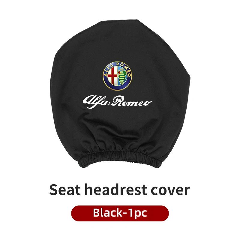 

Car Stickers For Alfa Romeo Car Seat Headrest Cover Anti-Dirty Elastic Auto Interior Products For Alfa Romeo Giulietta 159 147 1 белый