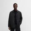 BOSS Men's Loose Fit Logo Patch Shirt Jacket