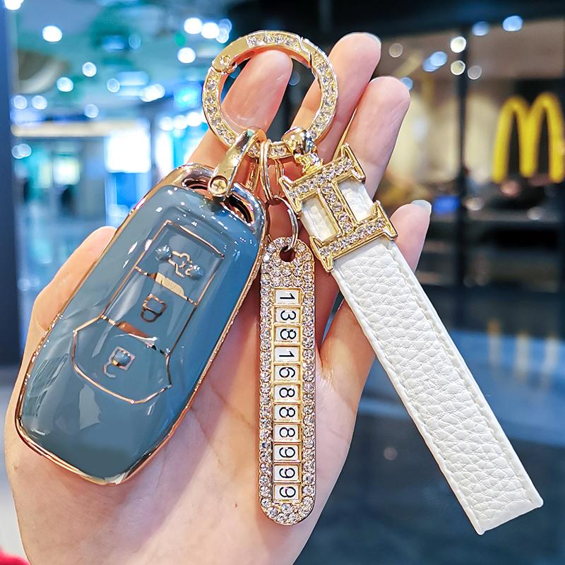 Styling Mouldings New TPU Car Remote Key Case Cover Protect Shell Bag For Ford F-150 F-250 F-350 Explorer Ranger KA Fiesta Monde