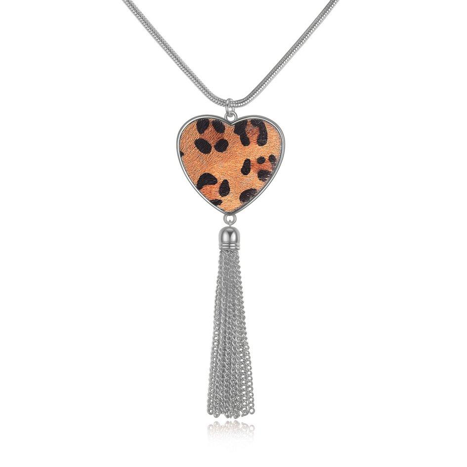 Buy CMB Women Necklace Leopard Peach 