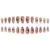 Wearable Manicure Almond Fake Nails Spring Press On Nails Detachable 3D Long Fake Nails  Girl
