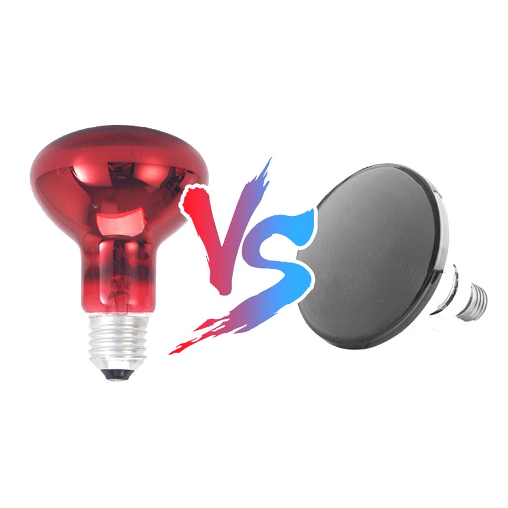 E27 Reptile Heating Bulb Warmer Heat Lamp Daylight 100W Red Infrared for Amphibians Turtle Hedgehogs Home Pet Supplies