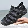 Brand's New Summer Men's Leather Breathable Toe Cap Beach Shoes 2025 Fashionable Outdoor Men's Non Slip Comfortable Sandals