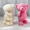 3D Standing Bear Shape Candle Silicone Mold for DIY Hand-made Candle Ornaments Mould Handicrafts Making Tool Baking Mold