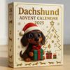2025 Dachshund Advent Calendar,24 Days Christmas Countdown Calendar Acrylic Cute Dachshund Holiday Tree Décor For Dog Lovers