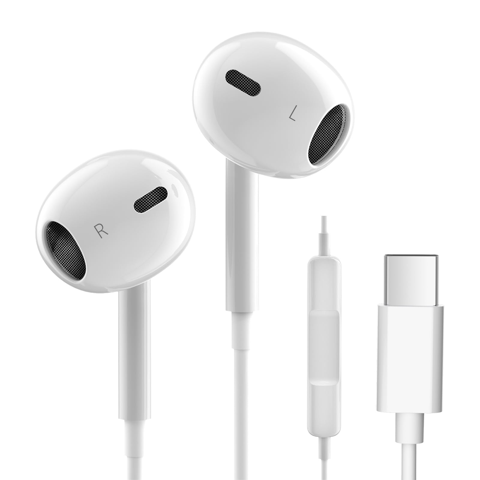 

качество звука проводные наушники с iPhone проводные HIFI звук громкость глубокий шум с может сделать высокую четкую громкость стереонаушники [Улучшенная версия]