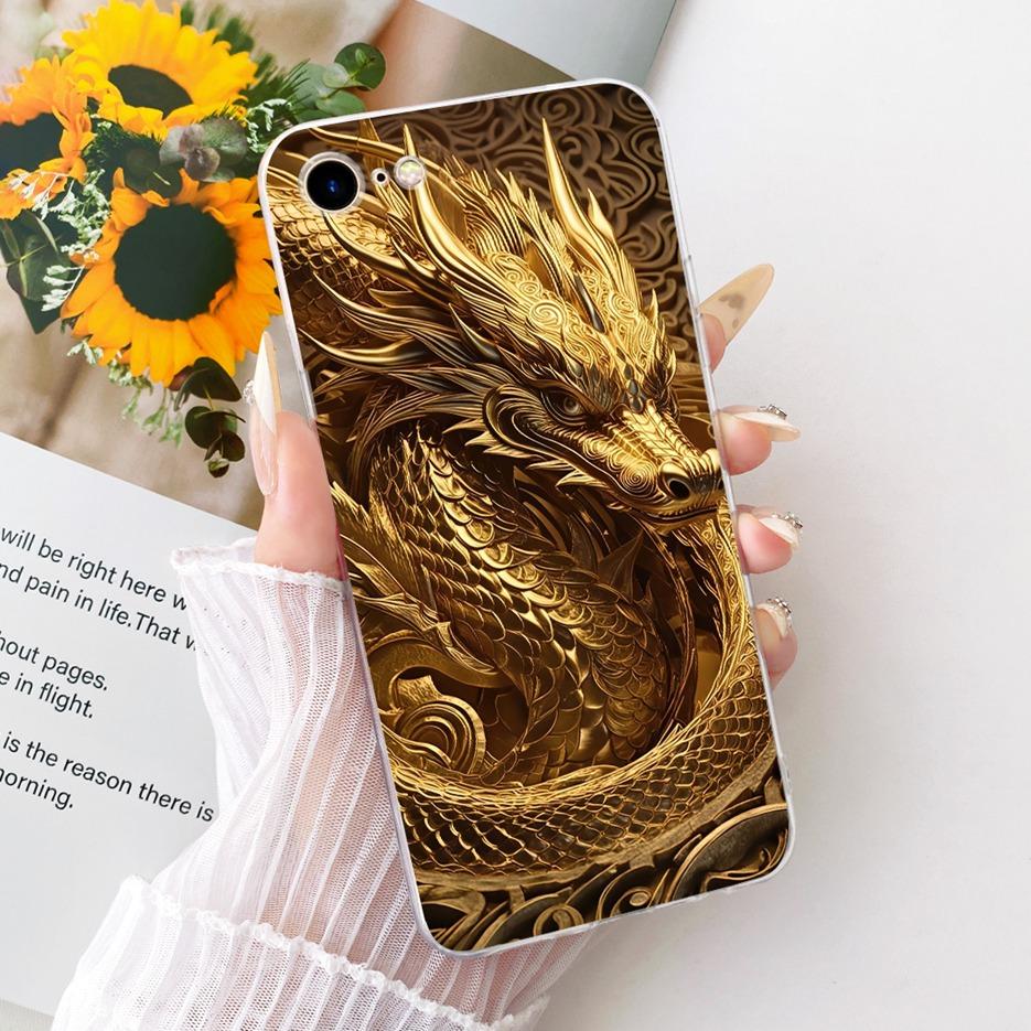 For Apple iPhone SE 2020 2022 Case Cool Lion Fashion Painted Cover Soft Slim Phone Cases For iPhone SE 2022 iPhoneSE 2020 Fundas
