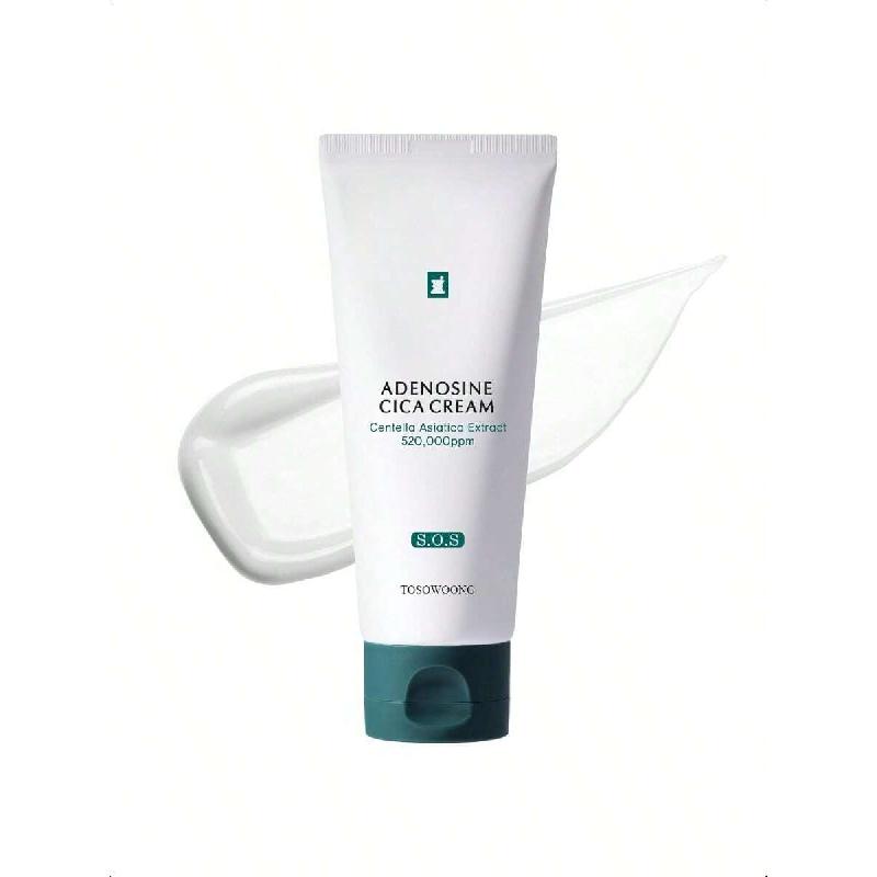 Tosowoong Adenosine Cica Cream 100ml | Ultra-High 520,000ppm Centella Asiatica Concentrate, Reduces Redness & Soothes Both Oily And Dry Skin