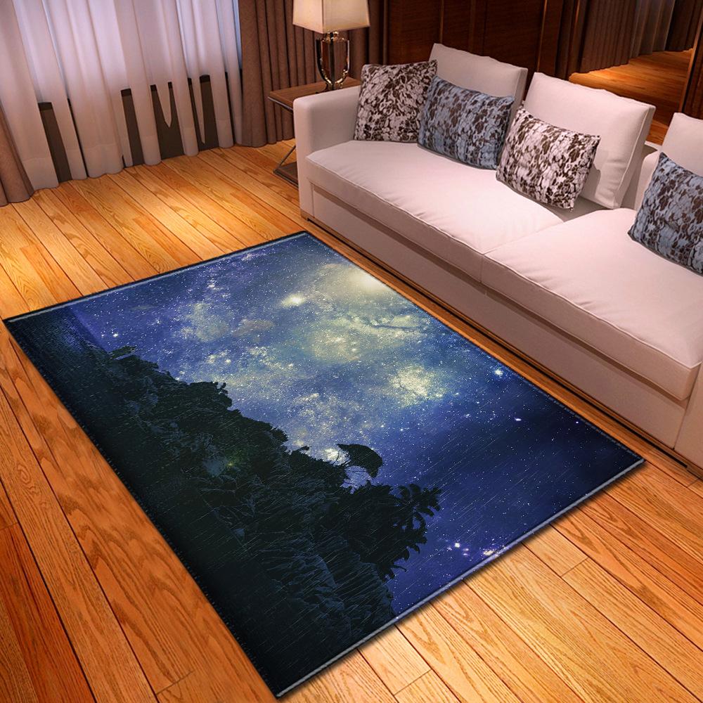 Simple Starry Sky Living Room Carpet Bedroom Dining Room Floor Mat Pattern Size