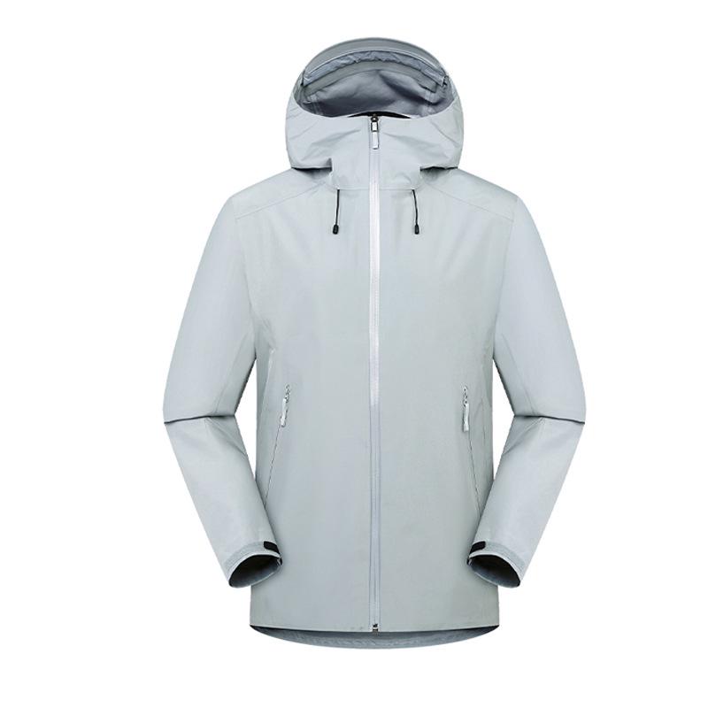 Unisex Windproof Hooded Softshell Windbreaker - Lightweight Outdoor Jacket for Spring & Autumn