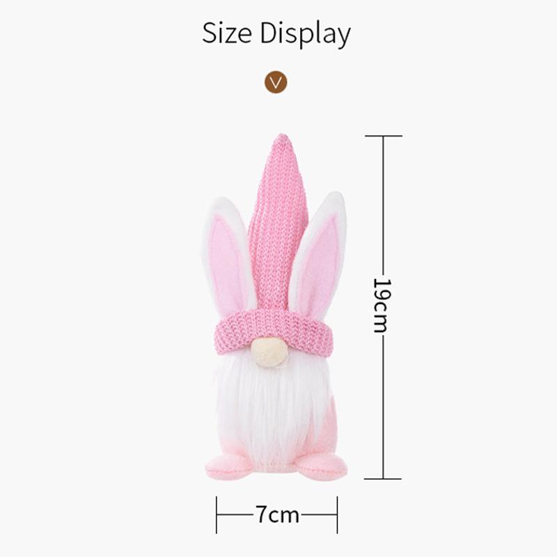 Easter Gnome Bunny Rabbit Gonk Tomte Dwarf Plush Doll Toy Ornaments kids Gift