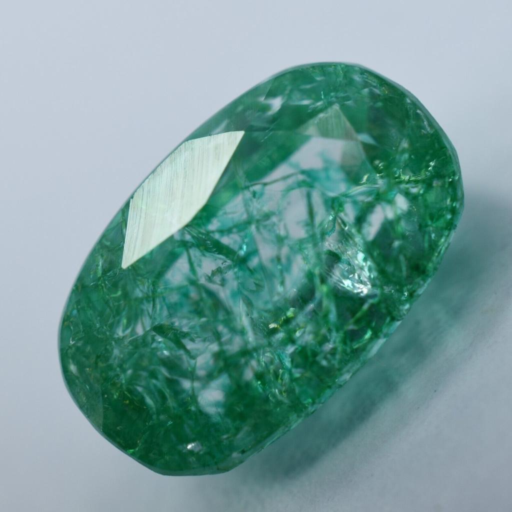 Natural Green Emerald Loose Gemstone Muzo Exclusive 7.80 ct Cushion for Jewelry Making and Crafts