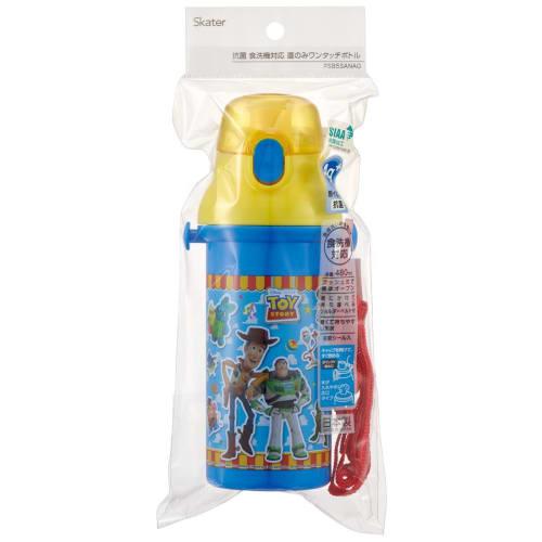Skater Children's Plastic Water Bottle 480ml Silver Ion Ag+ Antibacterial Disney Toy Story 22 Boys Made in Japan PSB5SANAG-A