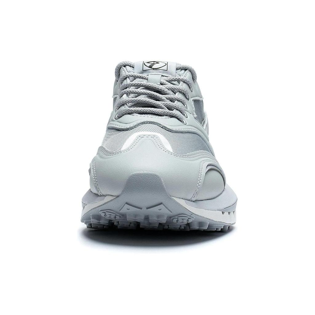 Li Ning Slip Resistant Abrasion Resistant Low top Casual Shoes Men's Silver AZGS005-7
