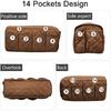 Sofa Armrest Organizer Non-Slip Arm Chair Bedside Caddy Storage Organizer for Recliner Couch with 14 Pockets for Cell Phone TV Remote Control