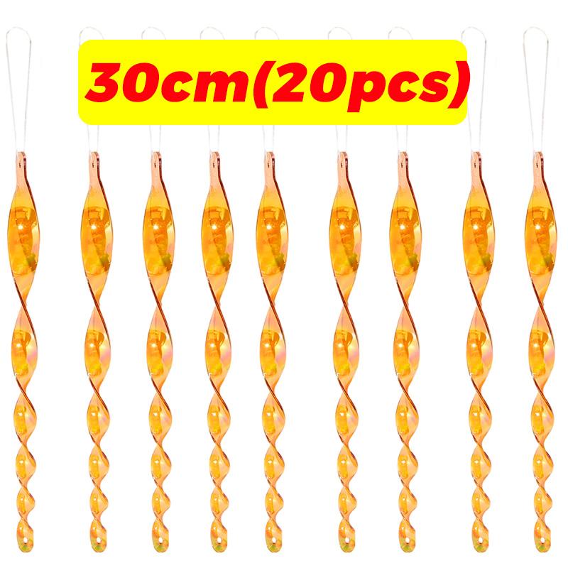 Reflective Bird Repellent Wind Spiral Rotating Rods Hanging Ornaments Balcony Garden Decor Pigeons Birds Scare Repeller Sticks