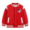 Boys' Seasonal Baseball Jacket 2026: Velvet Lined, Thick, Casual Top for Kids