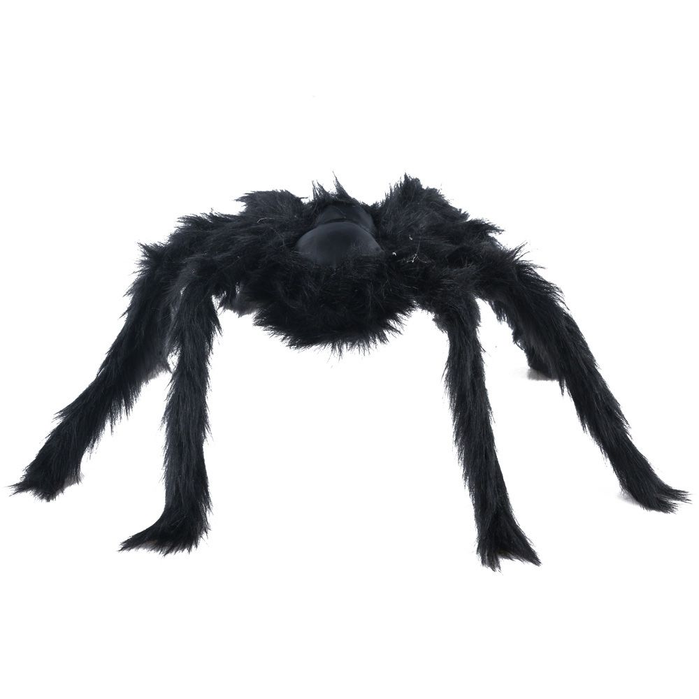 Prank Props Horror Atmosphere Bar Ornament Halloween Decoration Haunted House Black Plush Spider