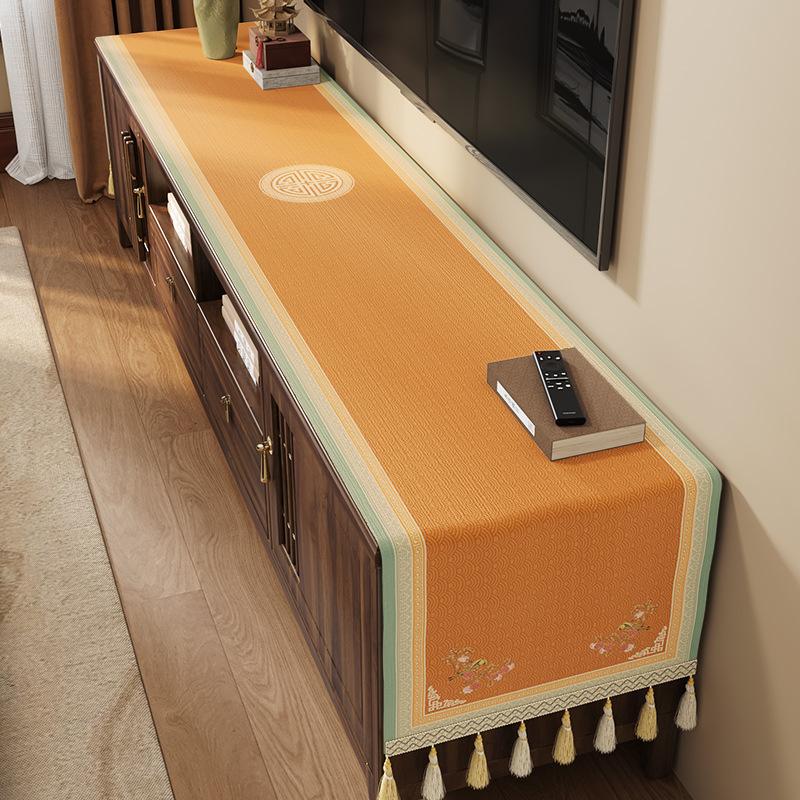 Zen TV-Schrank, Tischdecke, Couchtischabdeckung, Kommode, Schuhschrank, Beistellschrank, Hochwertige Staubtischdecke