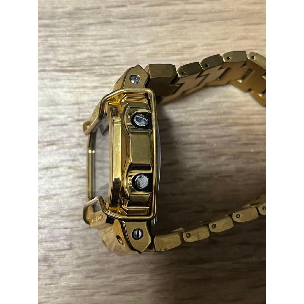 Used CASIO G-SHOCK Gold Custom Metal Bezel Band with Extra Top G-Shock