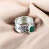 Green Onyx Gemstone 925 Sterling Silver Jewelry Handmade Women's Ring For Gift RR-16-8