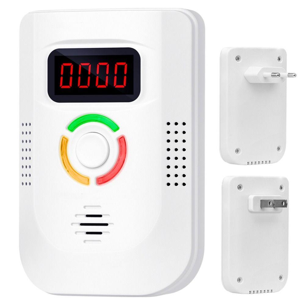 Plug-in Carbon Monoxide Detector Wall Digital Display CO Detector High Sensitivity Audible and Visual Alarm