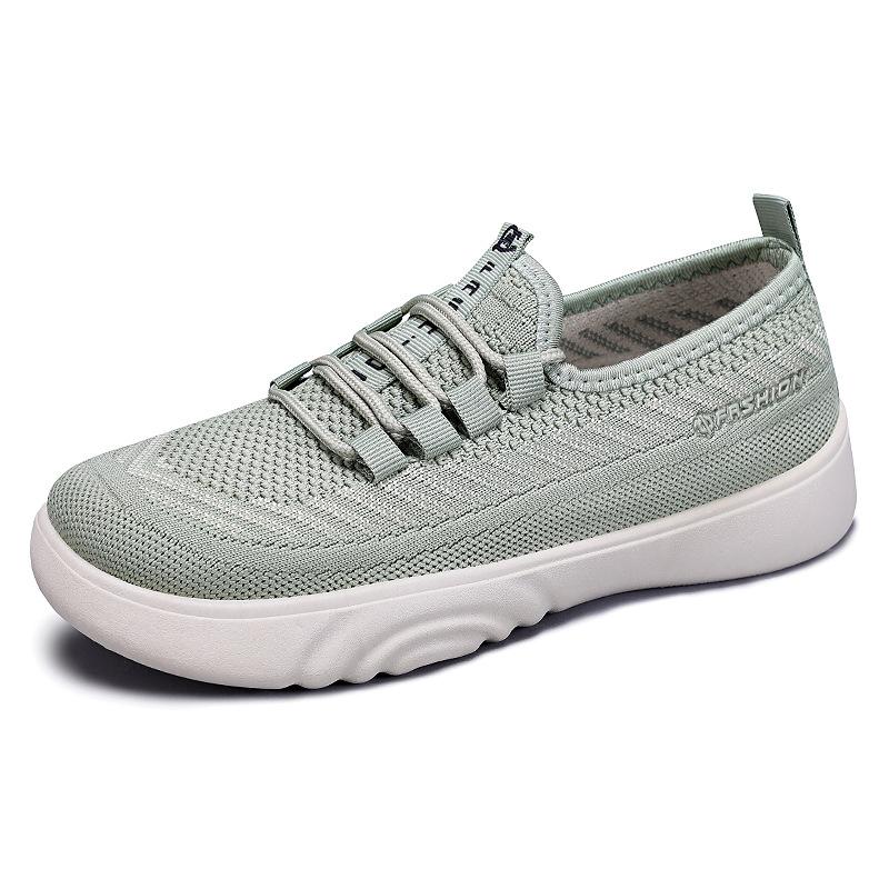 Shoes Women's Summer Versatile New Fly-woven Breathable Women's Shoes Mesh Mother Shoes Soft Sole Comfortable Casual Shoes