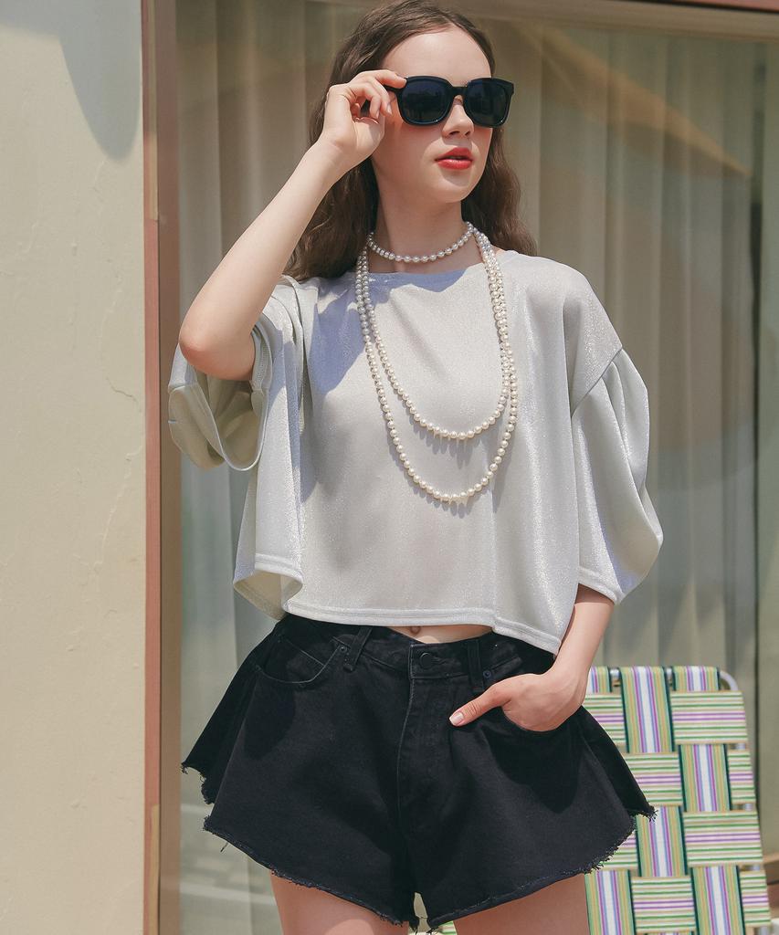 UNKNOWN PLANET Up-239 Flare Shorts Black
