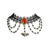 Halloween bat lace necklace female, niche trend personality collarbone necklace fashion collar