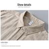 ROMON Men's Linen Blend Short Sleeve Casual Shirt