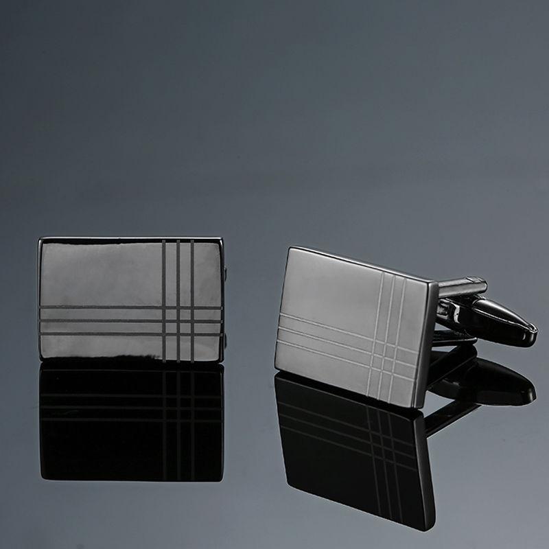 High Quality Novelty Cuff Links Copper Metal Laser Engraving Cufflinks Mans French Suit Accessories Jewellery