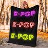 KPOP Flannel Blanket Soft Warm All-Season Throw, Design for Camping, Car Travel, Hiking Sofa, Bed, Office Perfect Gift for Parties