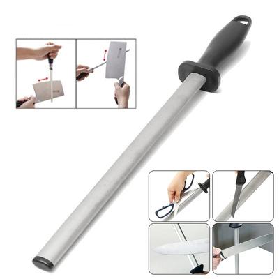 8/12 Inch Professionele Diamant Messenslijper Staaf Duurzaam Messenslijper Met Antisliphandvat Keukenmes Slijpen Mes Staaf