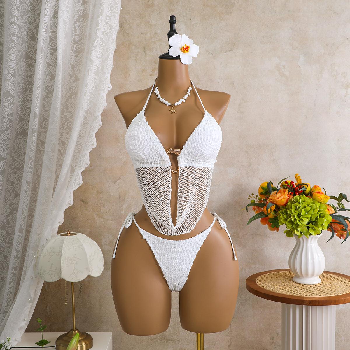 Sexy European and American New Special Bright Net Split Swimsuit Swimsuit Women s Bikini 2026 S