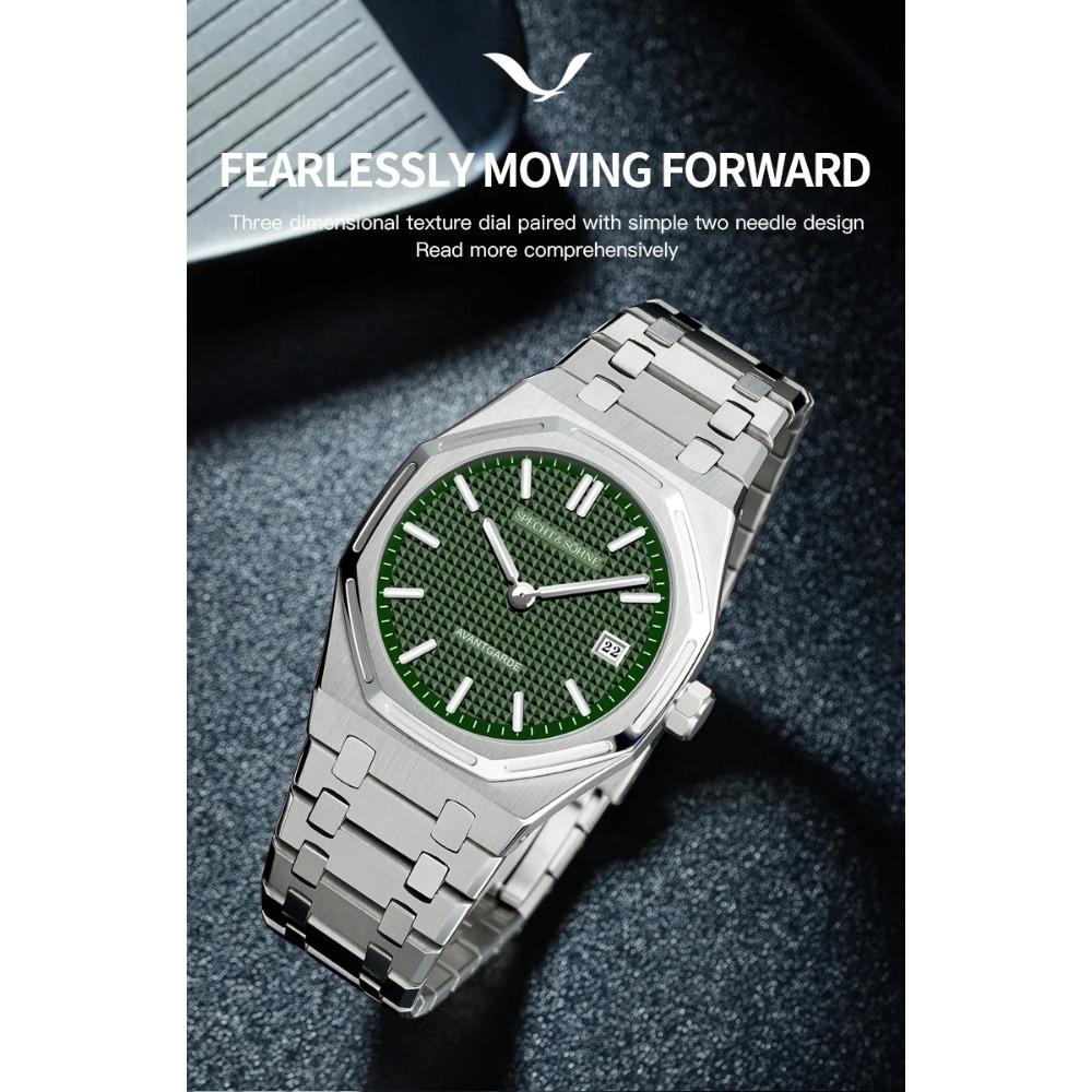 Specht & Söhne 2025 New fashion Watch For Men Quartz Movt Sports Watches Octagon Stainless Steel Sapphire Crystal 50M Waterproof
