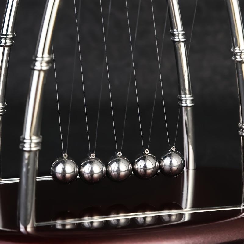 Perpetual Motion Collision Ball (Newton Cradle) - Balance Steel Balls, School Physics Teaching Pendulum Toy & Home Decoration