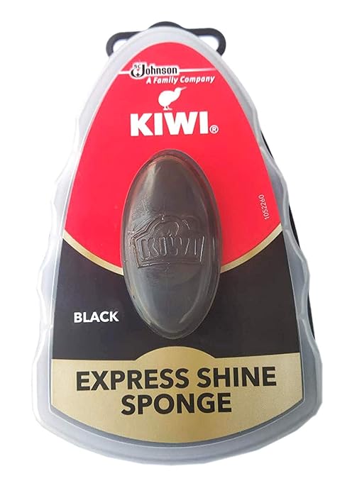 Kiwi Express Shoe Shine Sponge, Black (Pack Of 3)