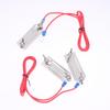 Conector de Cinta para Valla Eléctrica Clip Único/2 Clips Clip de Acero Inoxidable Conector de Cinta Eléctrica Para Granja Animales Cabras