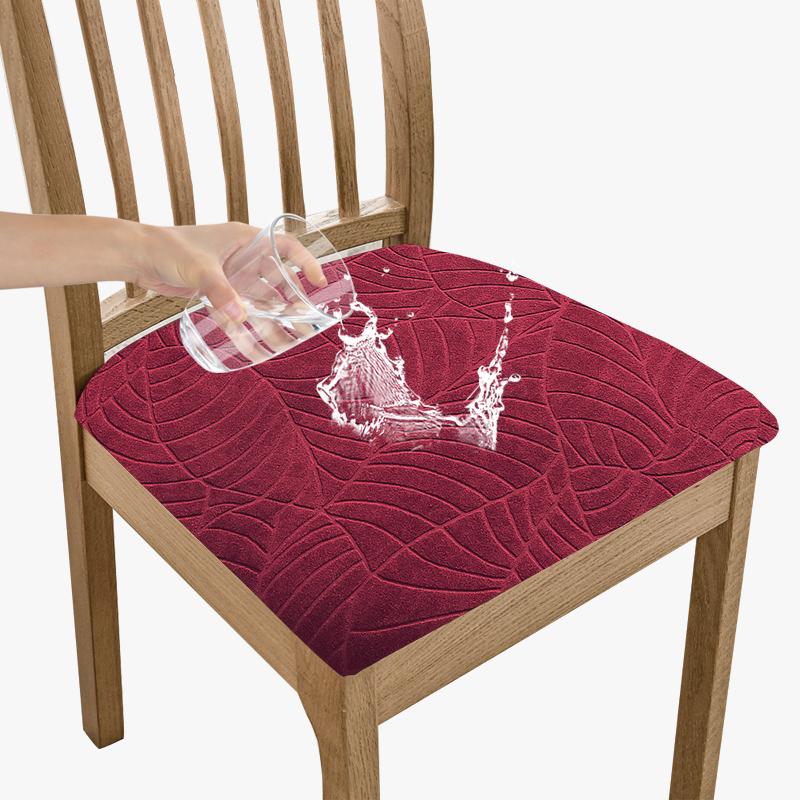 Nepromokavé Strečové Žakárové Potahy na Sedáky Židlí Odnímatelné Pratelné Polštářky Chrániče Sedáků Židlí do Jídelny