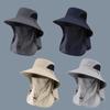 Summer Sun Hats UV Protection Outdoor Hunting Fishing Cap for Men Women Hiking Camping Visor Bucket Hat Neck Flap Fisherman Hat