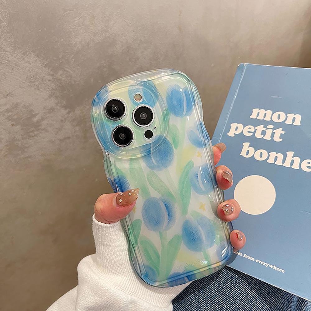 Lovely Flower Cute Floral Shockproof Bumper Phone Case For Iphone 14 Pro Max 13 11 12 14 Plus Transparent Clear Soft Back Cover