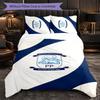Preston North End Football 3 Piece Bedding Set Soft Duvet Cover Set with Pillowcases Printed Bedroom Decor Set for Home