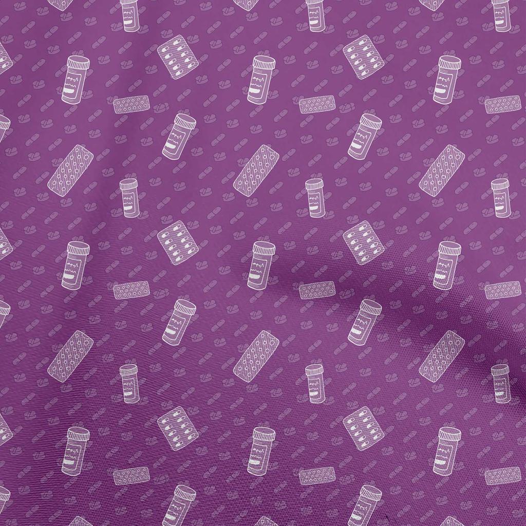 oneOone Bavlněný Flex Zelený Látka Lékařský DIY Oblečení Prošívaná Látka Tištěná Látka na Metráž 40 Palců