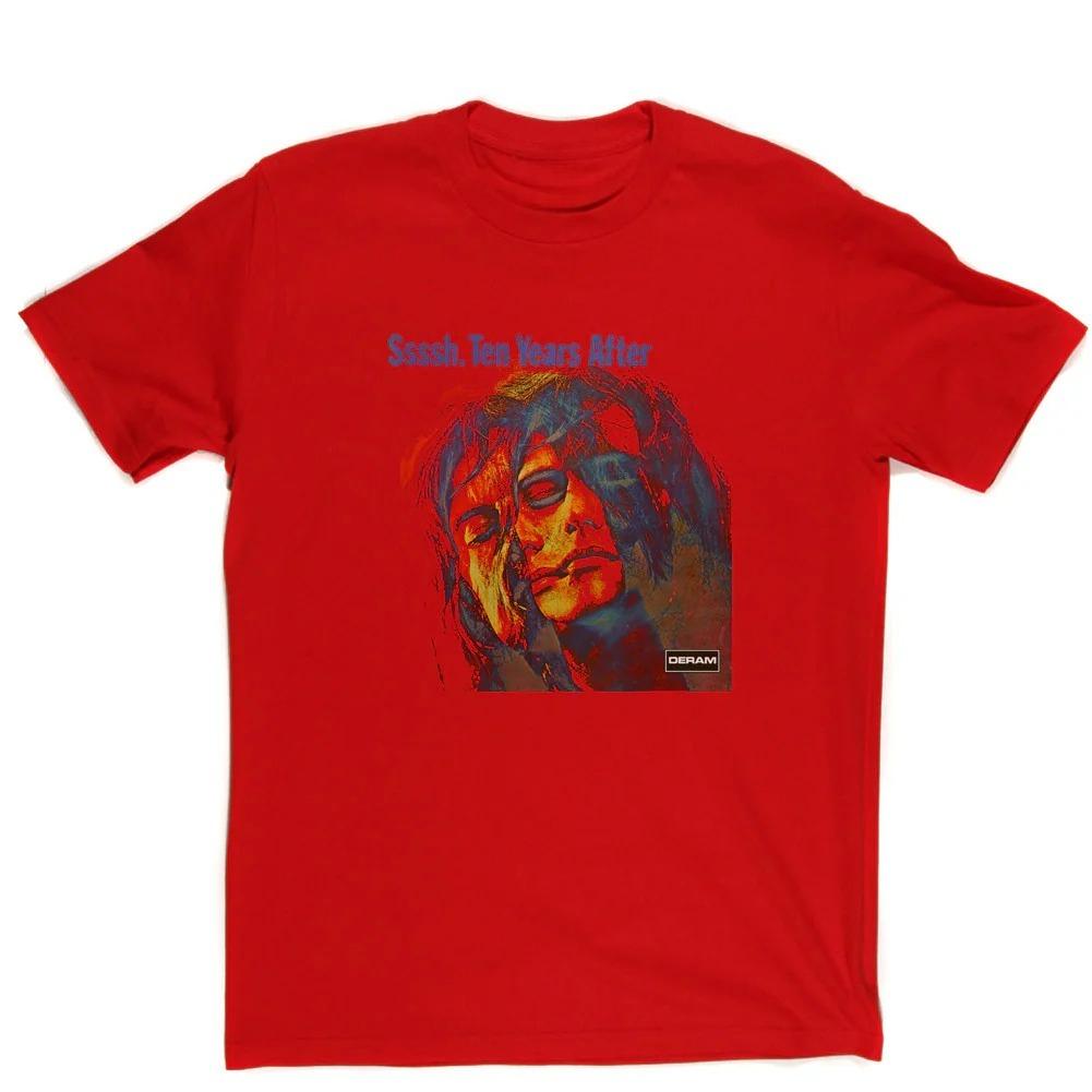 Ten Years After - Sssh Album Peripheral Pattern Printing Summer Luxury Brand Cotton Men s and Women s T-Shirts Short Sleeves S