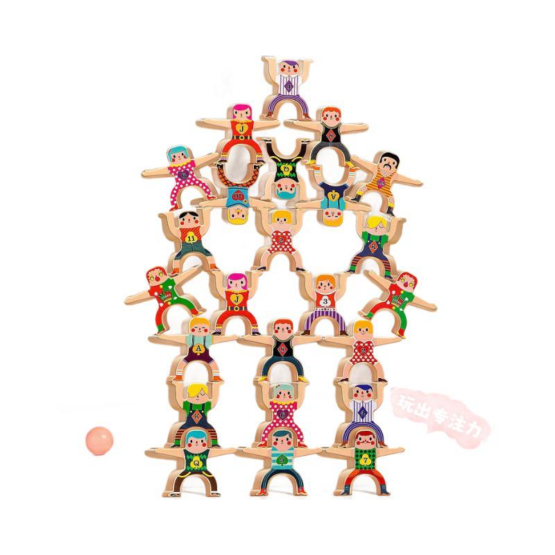 Kinder Balanceblock Stapelspiel: Lernspielzeug für frühes Lernen und Konzentrationstraining