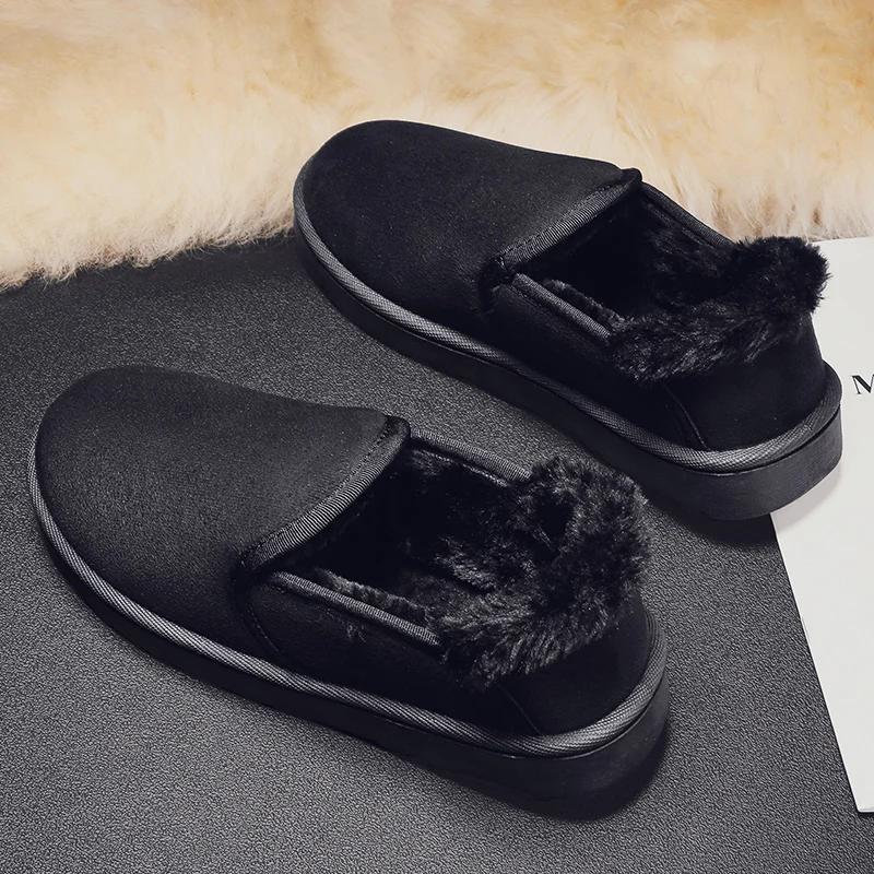 Fashion Snow Boots Men Women Winter 2025 New Lovers Plush Thick Comfortable Cotton Shoes Waterproof Anti Slip Outdoor Casual Shoes Flats