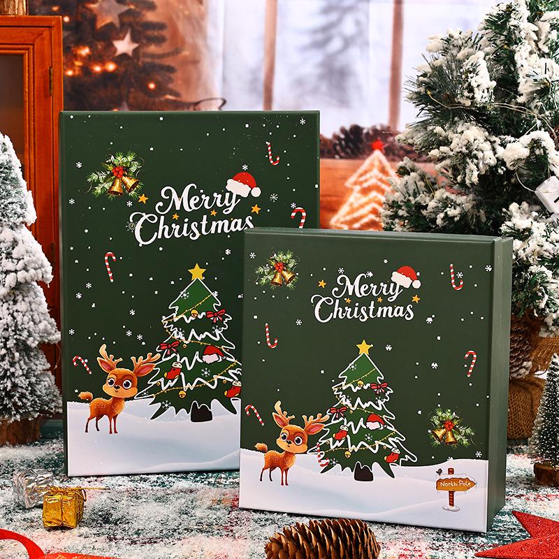 Christmas Gift Box: Red Scarf, Hat, Socks, Thermos Cup In Festive Packaging