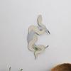 Decorative Crescents Snake Wood Mirror Wall Ornament Fit Diverse Styles Preferences