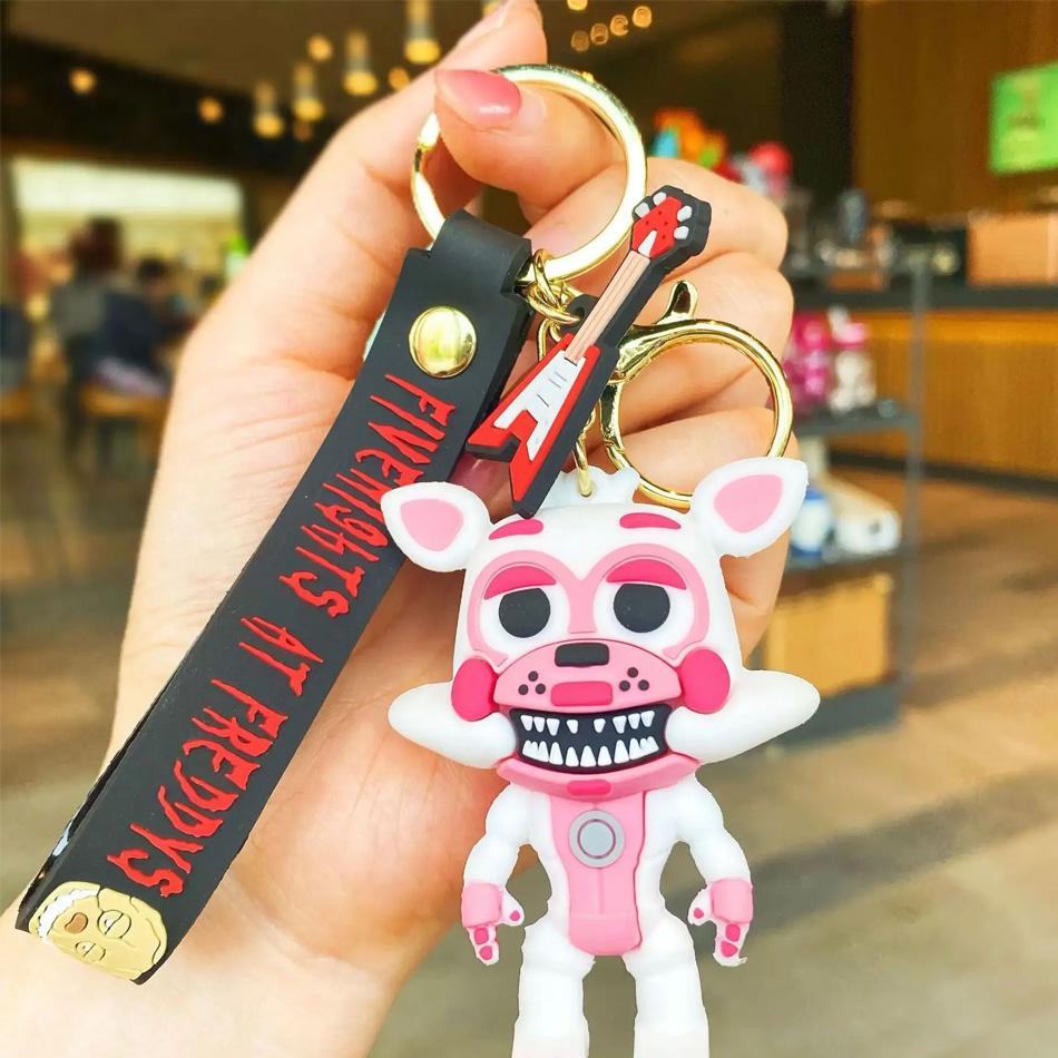 Cartoon Game Action Model FNAF Freddy's Fazbear Bear Doll Figure Toy Five Nights Freddy Keychain For Present Beautiful Design