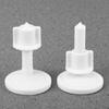 1Pair/2Pcs Durable Bolt Nuts Toilet Hinge Screws Plastic 5.5*4cm Replacement Screws Universal White Toilet Lid Bolts